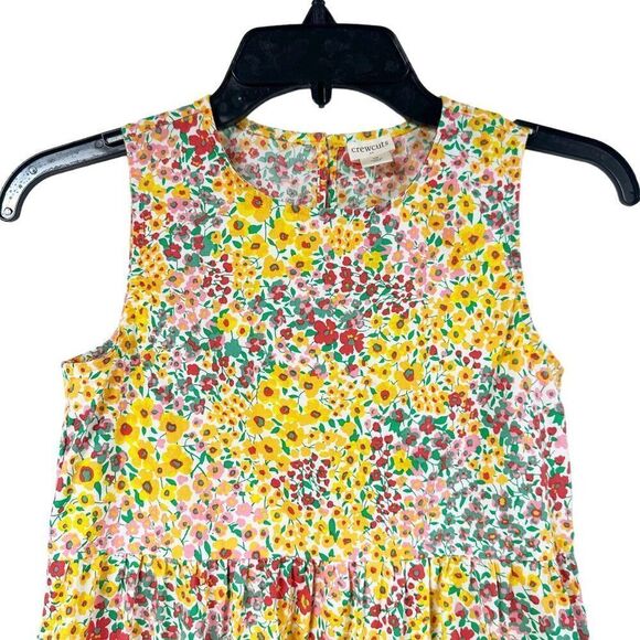 Crewcuts J.Crew Girls Mixed Floral Tiered Sleeveless Dress Girls Size 10 - Picture 8 of 9